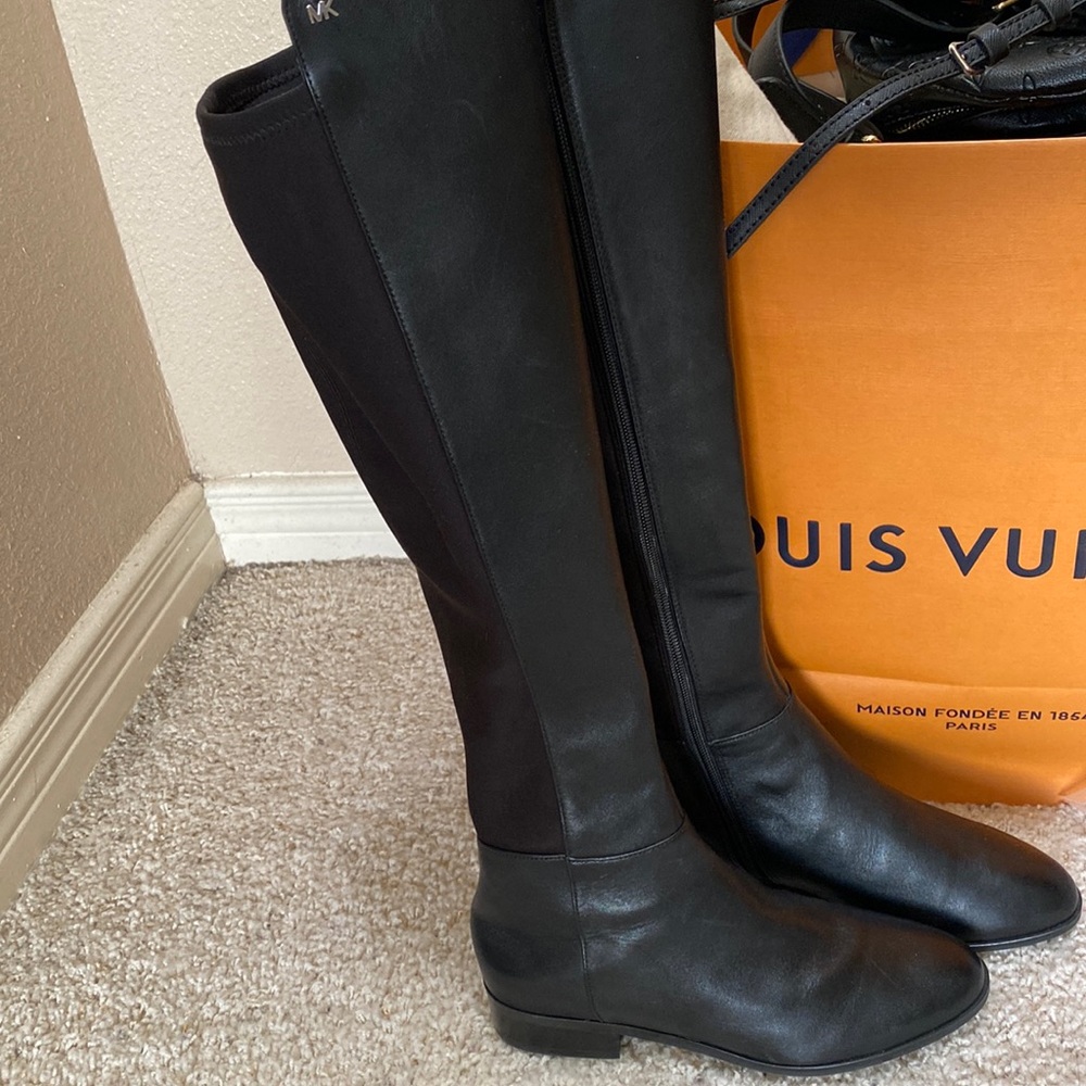 Michael Kors black riding boots